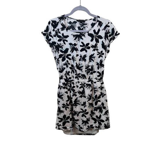 Banana Republic White Floral Dress with Pockets - Size Medium - Picture 1 of 4